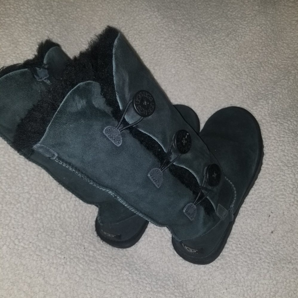 Black UGG boots size 8 Bailey Button